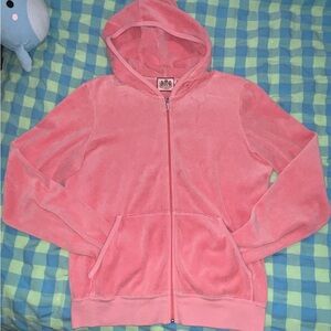 Juicy Couture Velour Zip Up Hoodie - Coral Pink 🪸✨